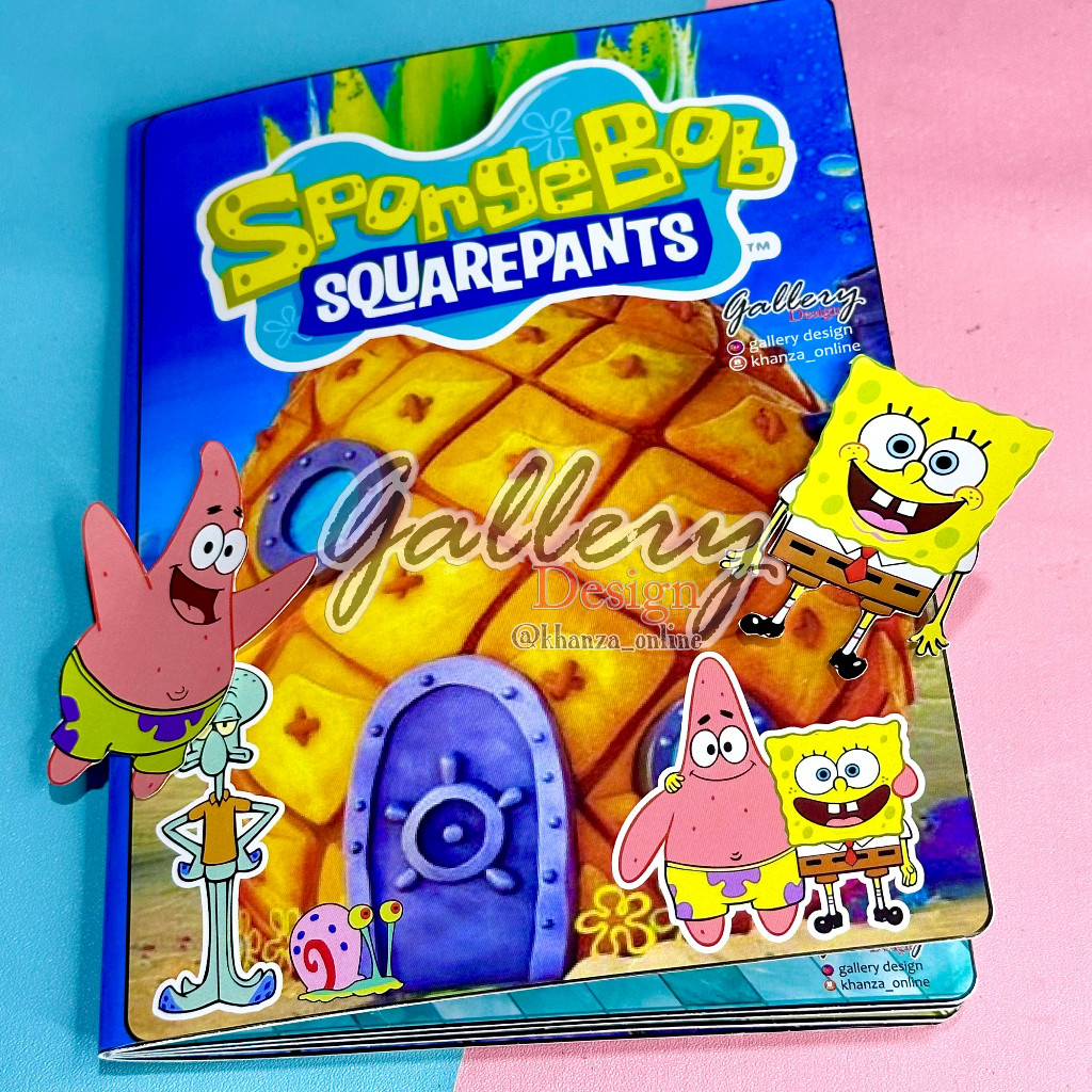 SPONGEBOB PAPERDOLL quite book Terbaru mainan edukasi bongkar pasang