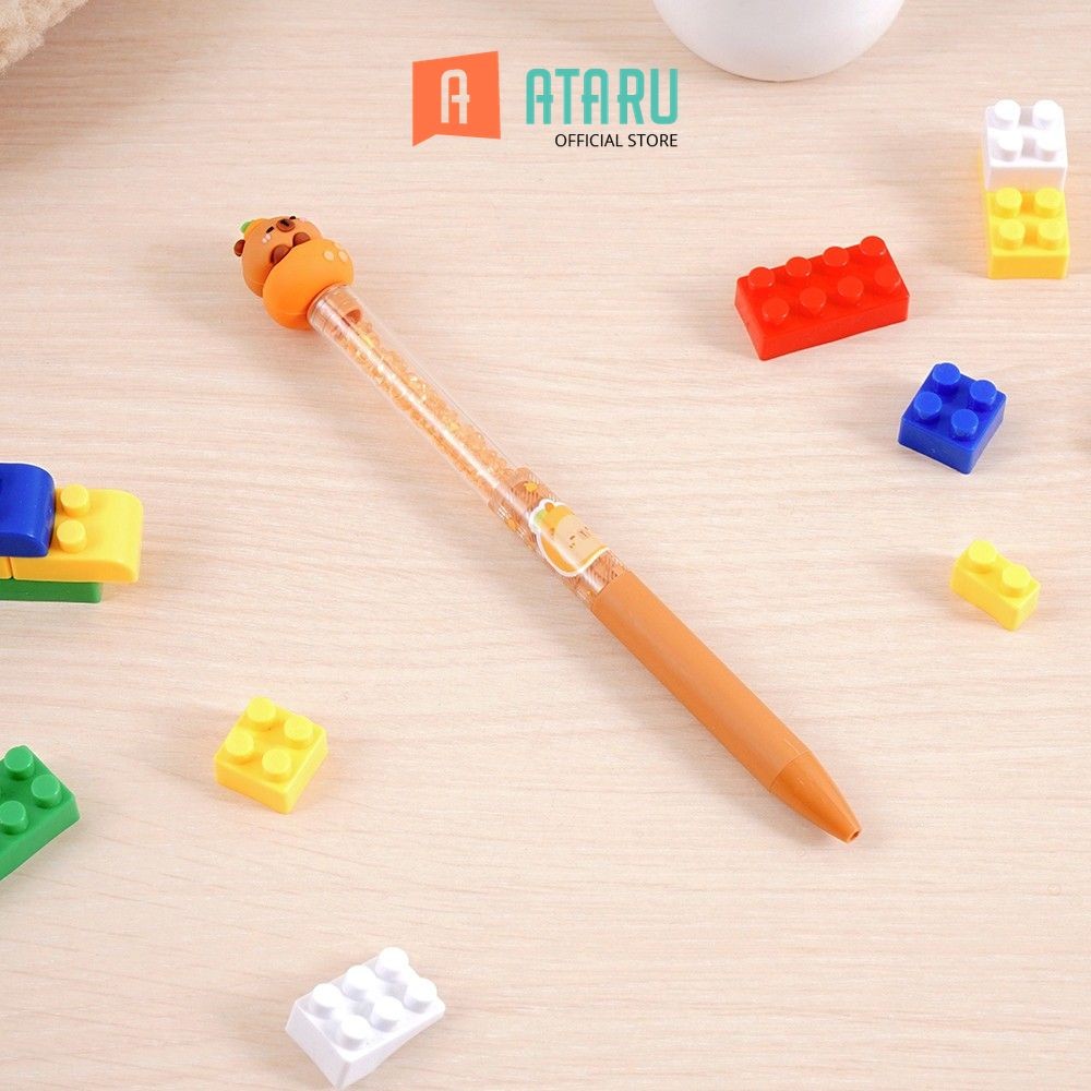 

Ataru Pulpen Splints Capybara Hitam - Cokelat Pena Ballpoint Pen Bolpoin Alat Tulis Lucu