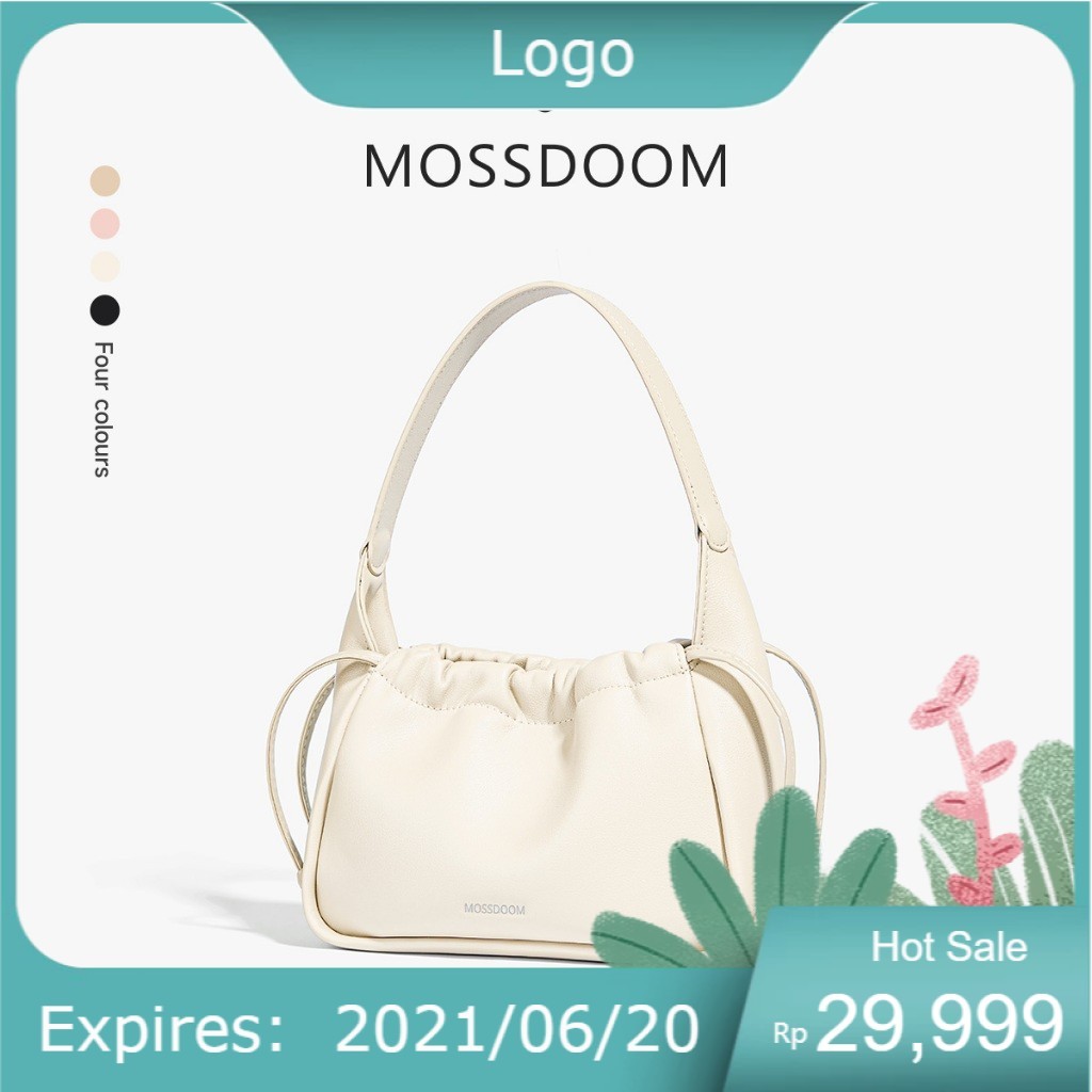 MOSSDOOM Tas Wanita Anora Bag Serut untuk Bahu Praktis dan Stylish