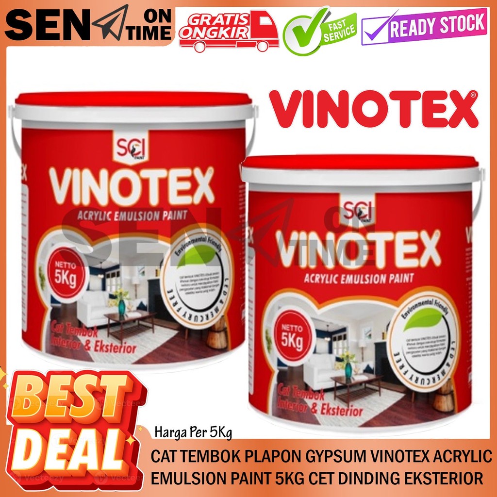 Vinotex Cat Dinding 5kg Warna Apple Green Leomar Acrylic Emulsion Paint Cet Tembok Interior Eksterio