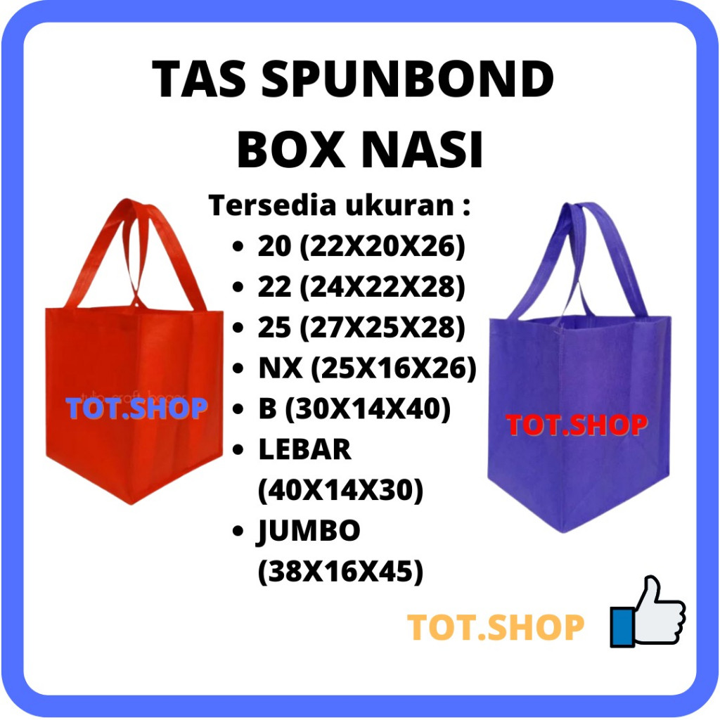 

[1-LBR] TAS SPUNBOND BOX TAS HAJATAN TAS KOTAK NASI TAS BERKATAN GOODIE BAG