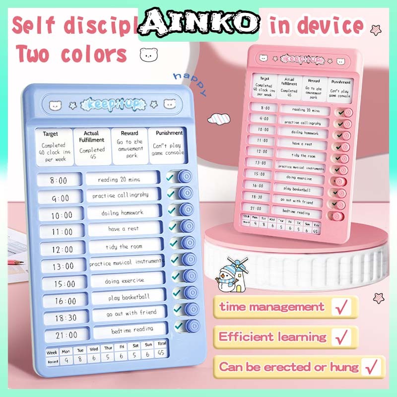 

Disiplin diri kartu punch daftar periksa pesan catatan RV papan plastik buatan sendiri