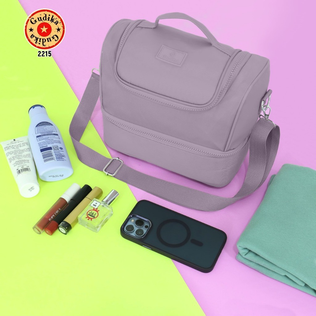 Gudika Bags 2215 Original / Tas Makeup Rias / Tas Bekal / Tas Travel / Tas Wanita Import Korea Style