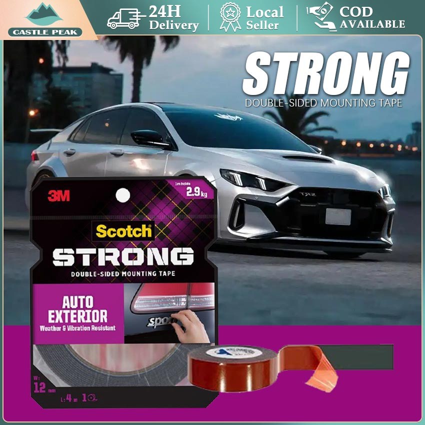 

Pita Perekat 3M Heavy Duty - Lakban Industri untuk Mobil, Dinding, Kayu, Tahan Lama & Anti Air, Perekat Kuat Tanpa Bekas (Tebal 1.2mm)