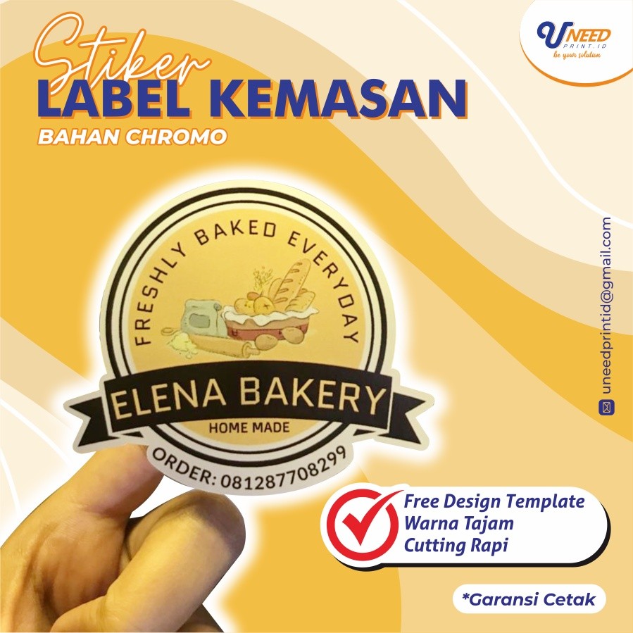 

PROMO AMBYAR FREE DESIGN - Cetak Sticker Label A3+ Cutting Stiker Chromo Sticker Cutting Custom Stiker Label Kemasan Makanan Minuman Kisscut TERMURAH