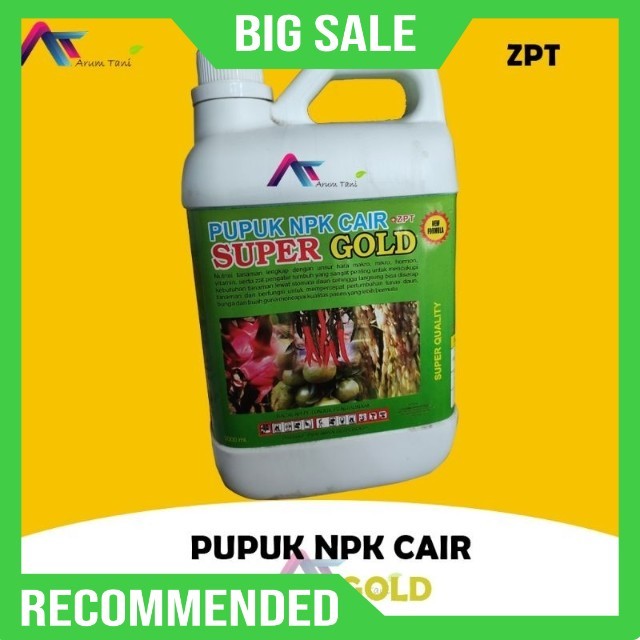 PUPUK NPK CAIR SUPER GOLD 2 LITER
