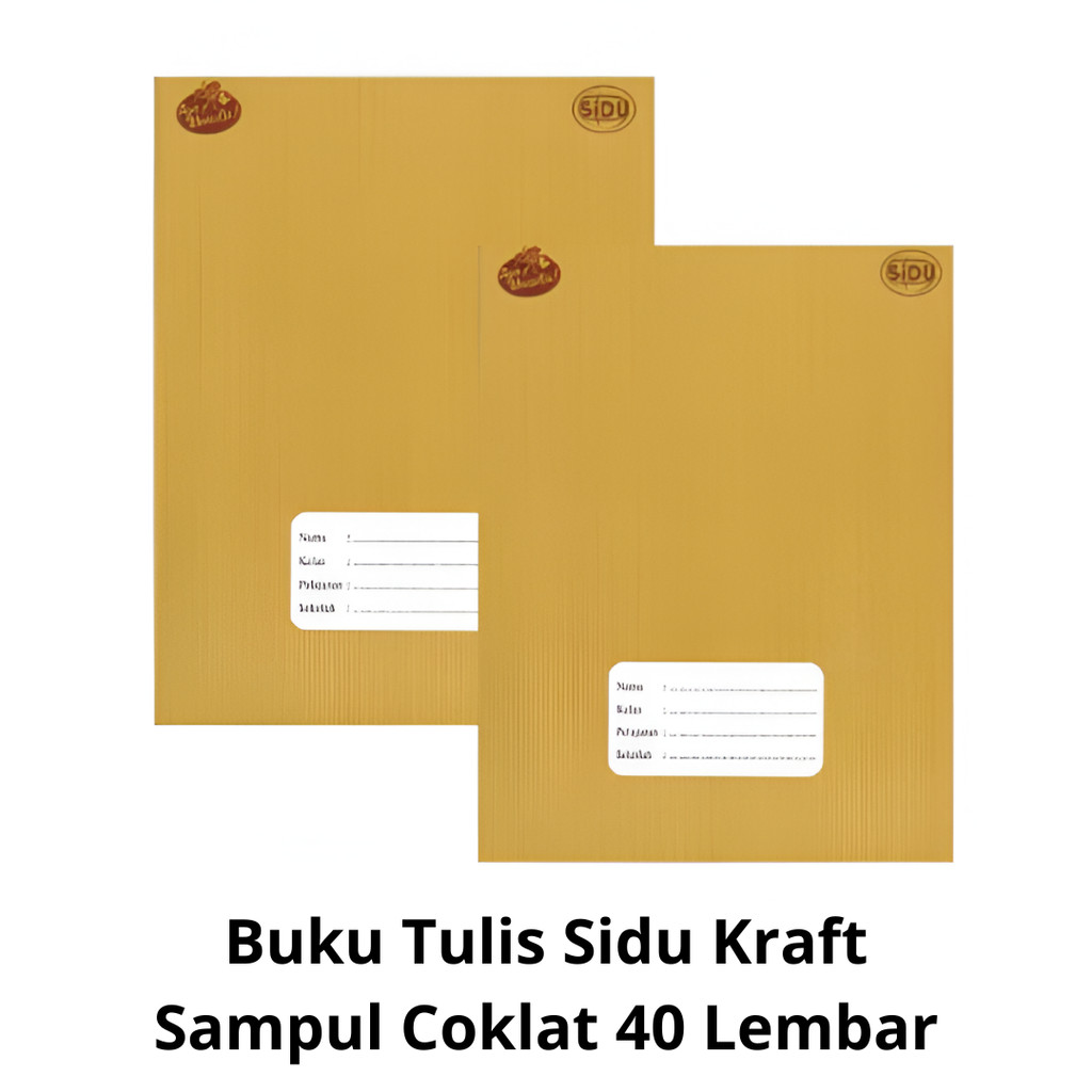 

(1 PCS) Buku Tulis Sinar Dunia / SIDU Kraft 40 Lembar Ukuran Kwarto - Buku tulis sampul coklat