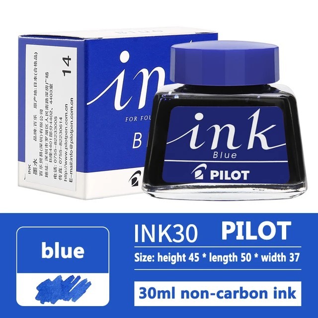 

Terjangkau PROMO Tinta Fountain Pen Pilot 30ml / INK-30 Pilot - Biru INK-30