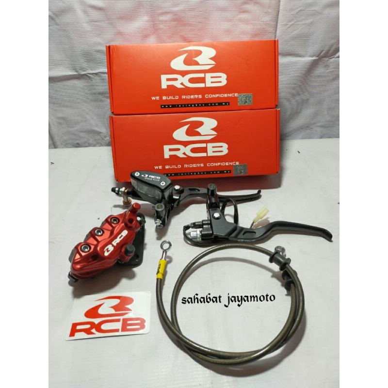 Paket Master Rem RCB 1set Kaliper Depan RCB Selang Rem Depan Semua Motor Original