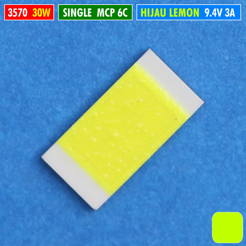 Chip LED 3570 30W 6C Single Hijau Lemon 9V D2 Laser Projie BiLED Luminos RTD AES Foxx UPS Luximos Mo