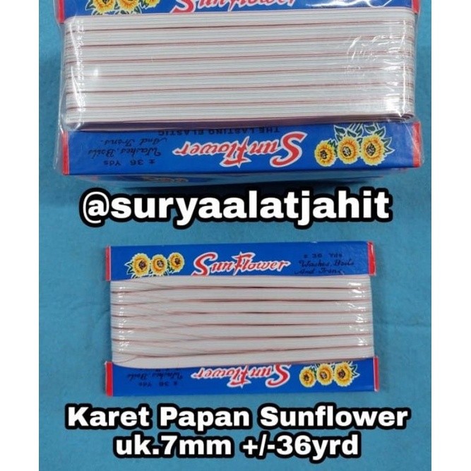 

ARDHIANTOSHOP Karet Papan Sunflower 7mm Pth Ada Garis Merah =Rp.25.500/Pcs