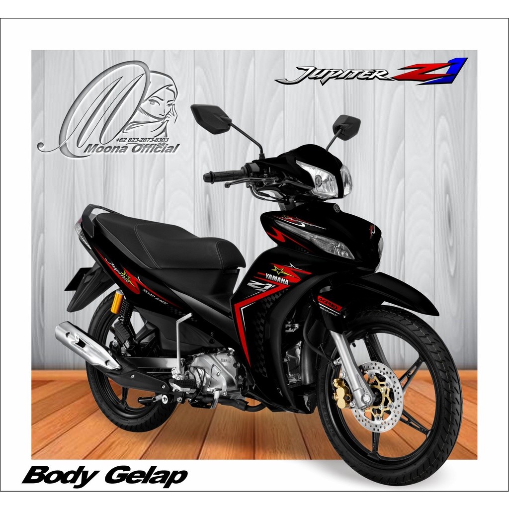 0413 STRIPING LIST VARIASI JUPITER Z1 TRANSPARAN - STICKER VARIASI MOTOR JUPITER TERBARU - STIKER LI