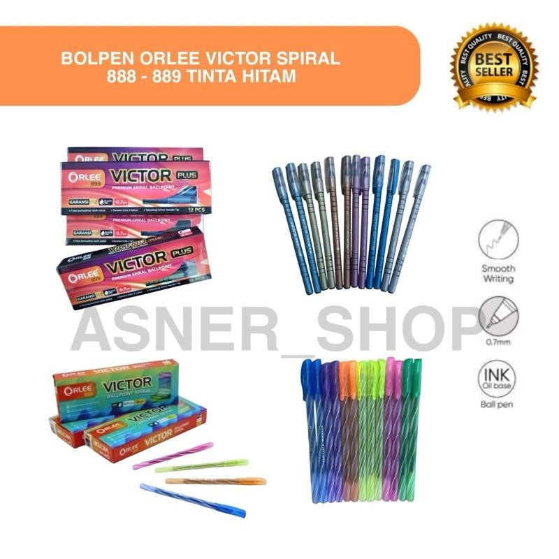 

ASNR Pena Polos 899 / Ulir 888 Pulpen Ballpoint Lilin Spiral Tinta Hitam