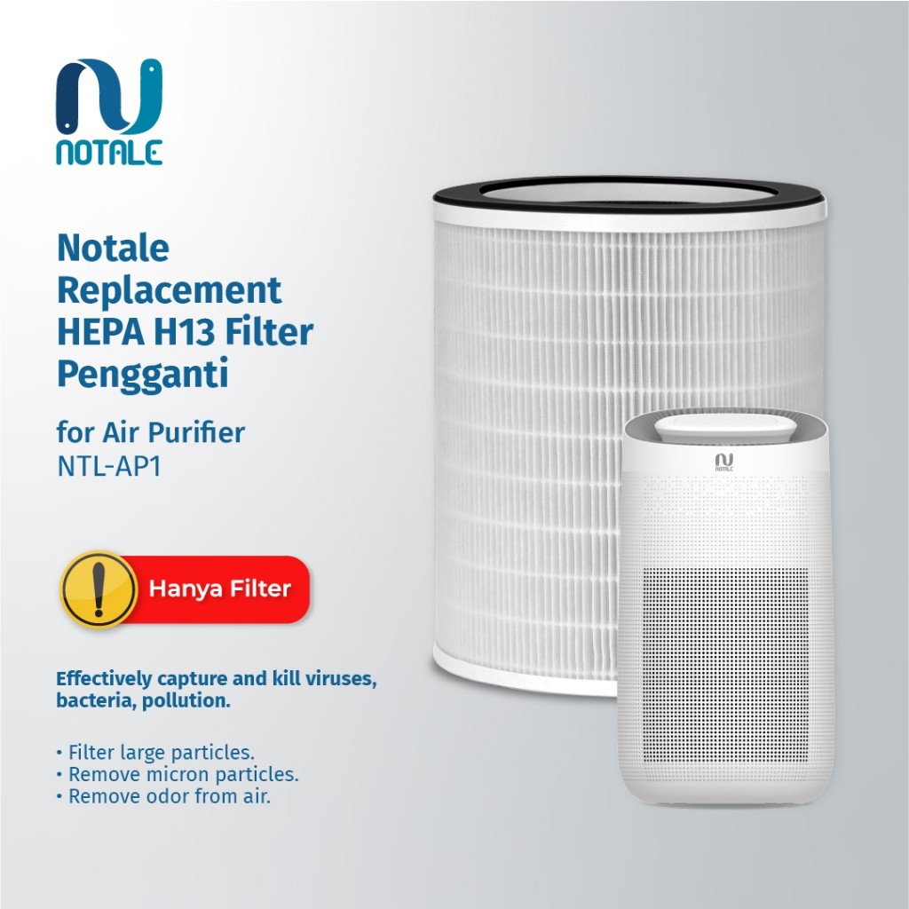 Notale Replacement HEPA Filter Pengganti for Air Purifier Notale