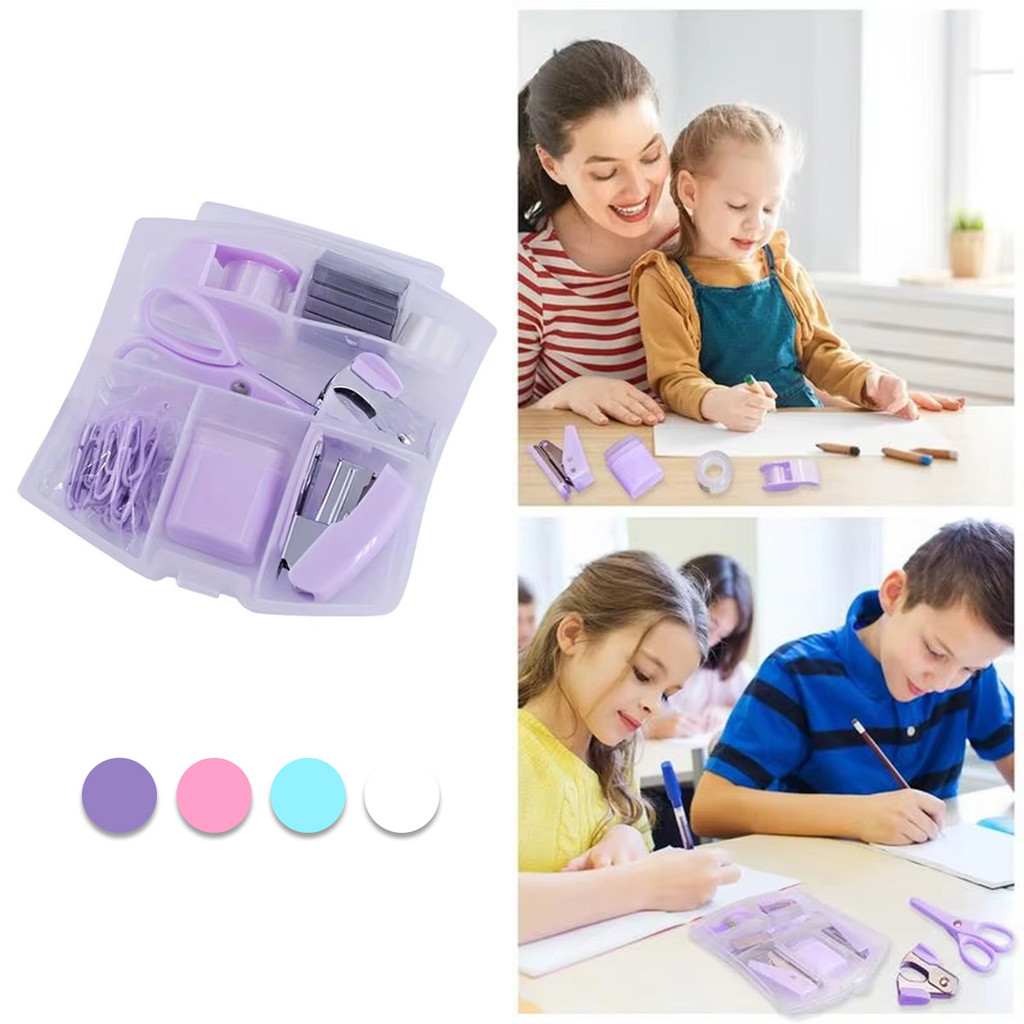 

Punch Ungu /Stapler Kecil Simple Set/Stapler Mini Portabel/Stapler Kantor Meja/Stapler Cute Set/Kecil Set Staples Warna Warni