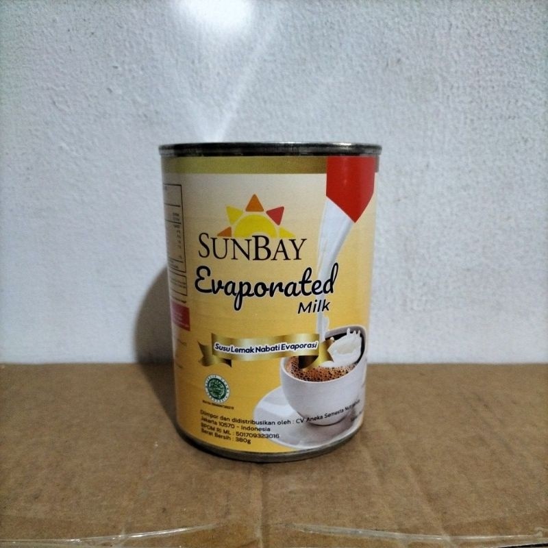 

susu evaporasi sunbay 380 ml per 1 kaleng/evaporated milk sunbay