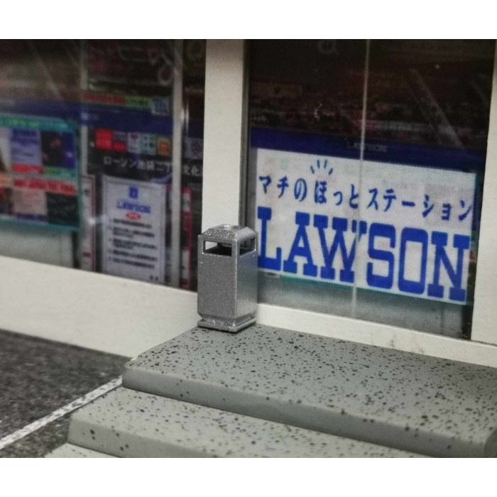 Miniatur Tong Tempat Sampah6 Diorama Diecast Unpainted