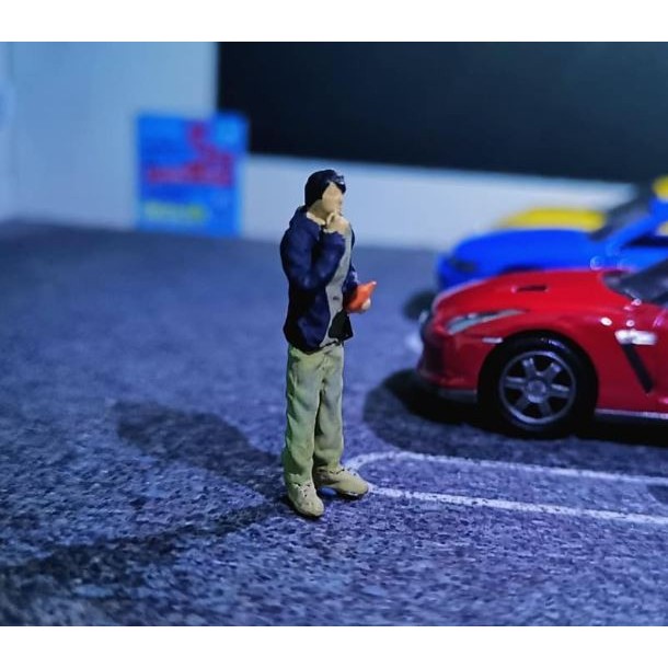 Miniatur Figure Fast And Furious Han Lue Diorama Diecast Unpainted