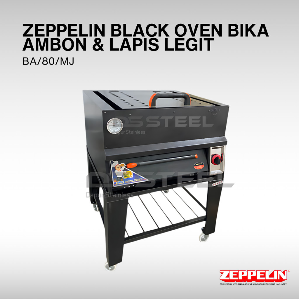 ZEPPELIN Black Oven Bika Ambon BA/80/MJ /  Oven Gas Bika Ambon BA/80/MJ