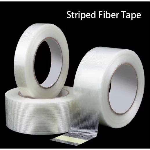 

Lakban Solasi Selotip Pita Serat Jaring Multifungsi Super Kuat Strong Fiber Tape Grid Packingan - MS