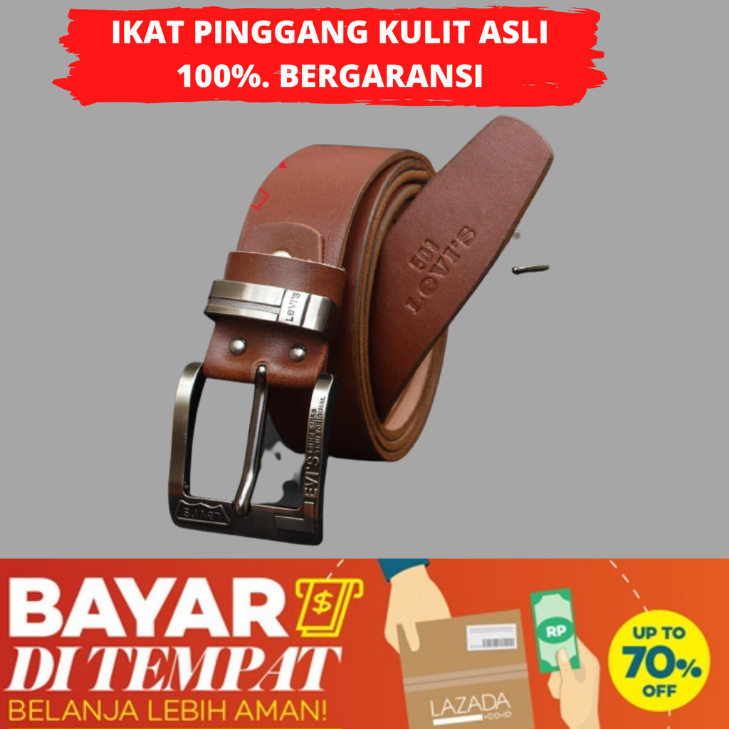 ikat pinggang kulit sapi cowther FREE gantungan kunci