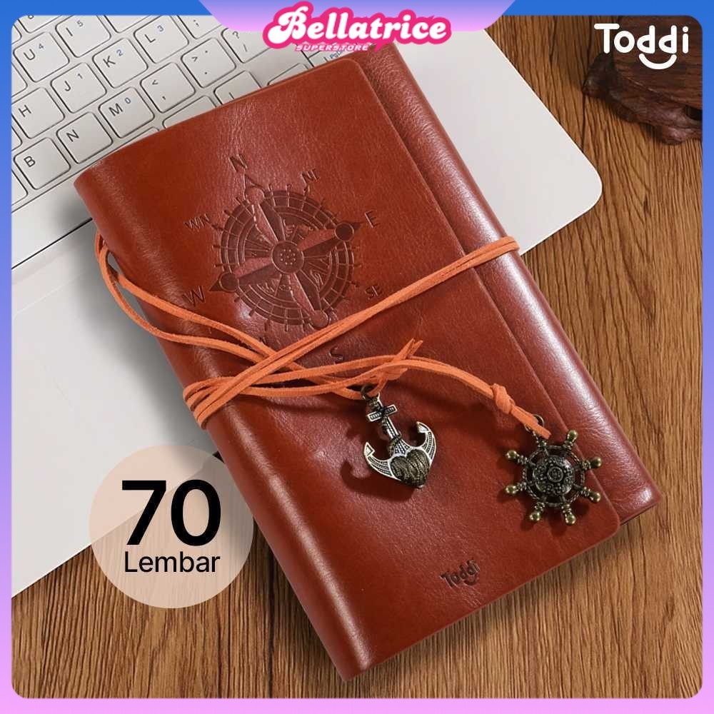 

Toddi Buku Catatan Binder Kulit Notebook Retro Pirate Compass - ZB045