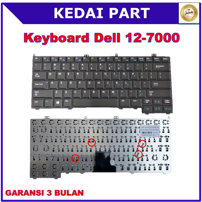 Keyboard Dell Latitude 12 7000 E7240 E7440 E7420
