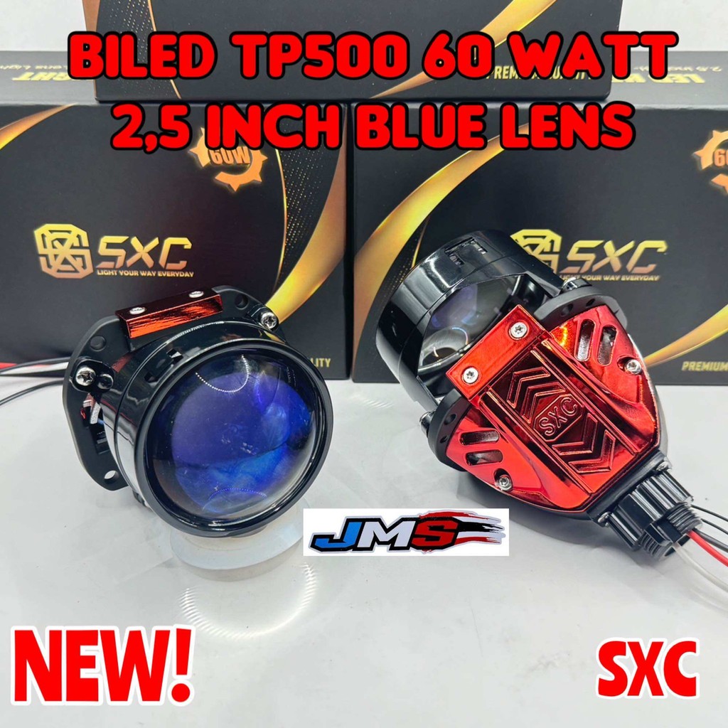 LAMPU UTAMA PROJECTOR  BILED SXC TP500 2,5 INCHI 60 WATT BLUELENS BILED SXC PREMIUM QUALITY FREE DEV