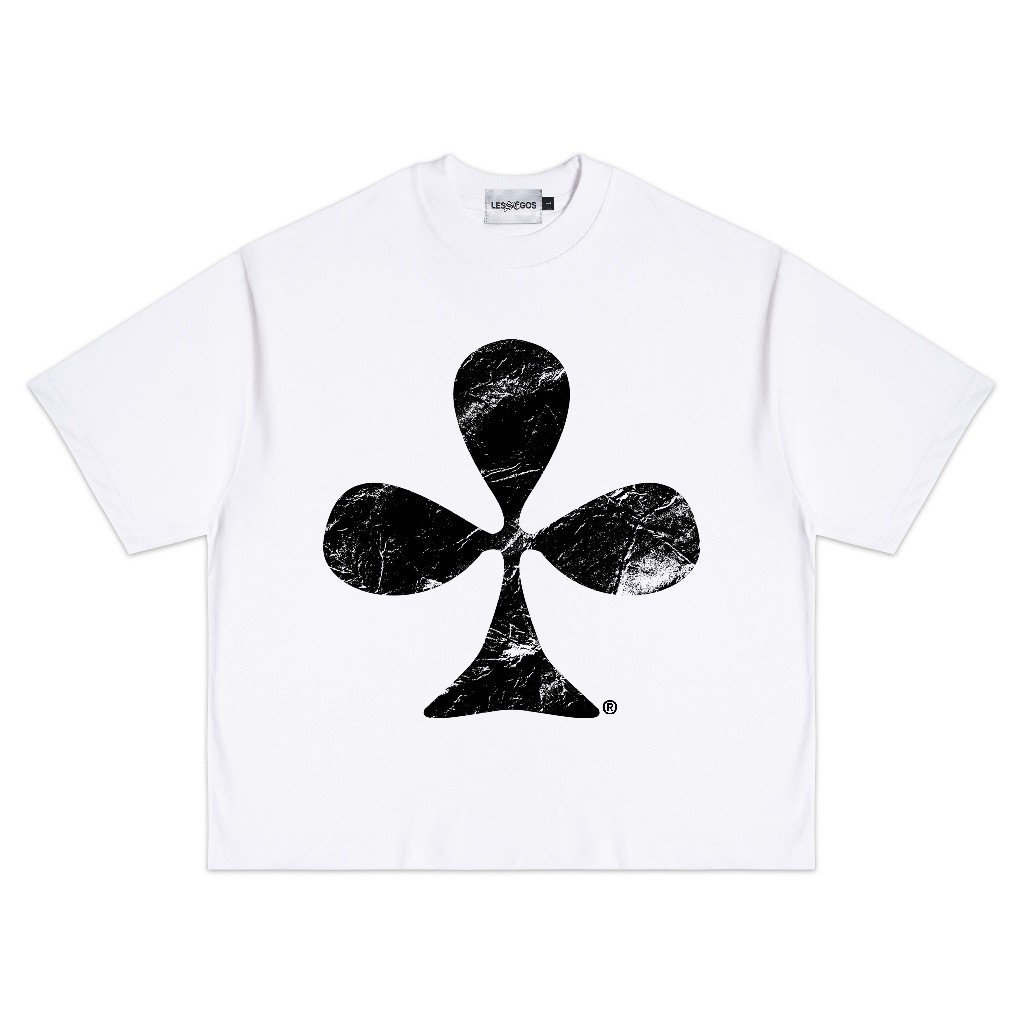 FERAN Kaos Boxy Tshirt Clover Heavy Weight 16s Putih