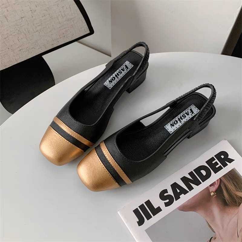 Jackson TG1657 Sandal Wedges Wanita Slop Gesper Ujung Terbuka