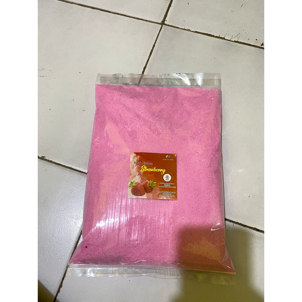

TERMURAH - BUBUK MINUMAN RASA STRAWBERRY 1 KG KUALITAS PREMIUM UNTUK JUALAN ES MINUMAN KEKINIAN