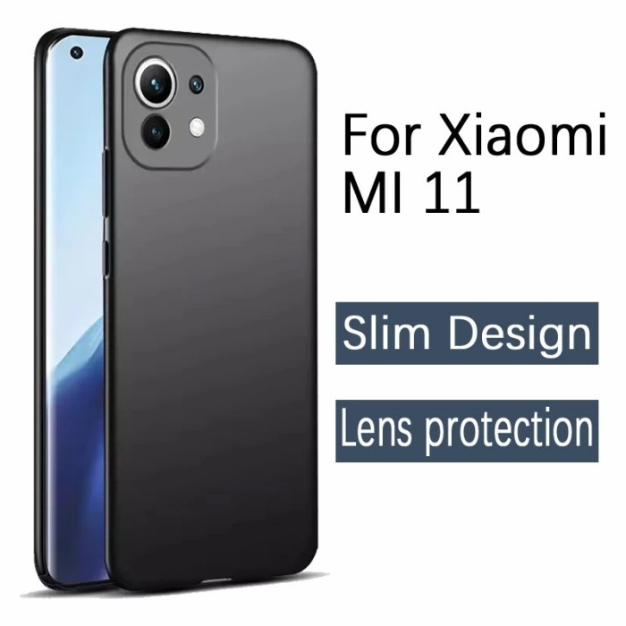 CASE XIAOMI MI11 MI 11 PREMIUM MATTE CASE SOFT BLACK PROTECTION CAMERA  #SWDSLD