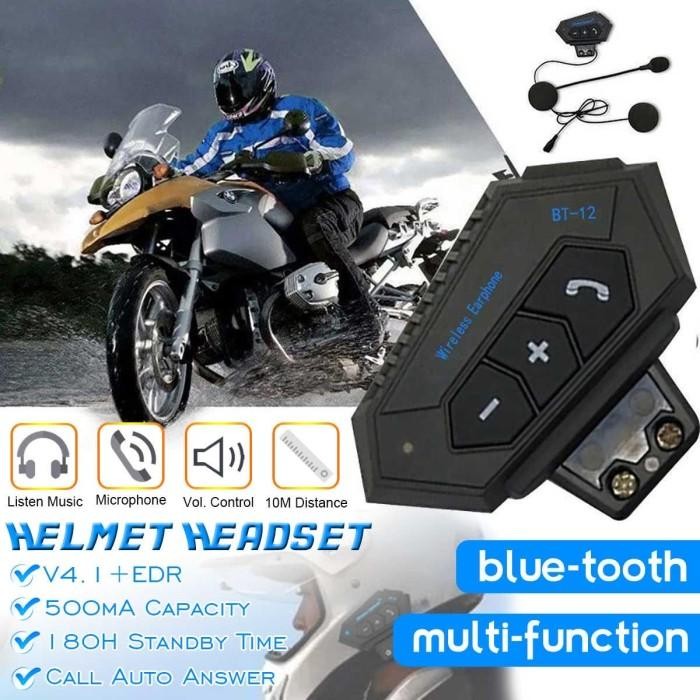 "C.Hyl S" - SALE Y10 Bluetooth 5.3 Helm Sepeda Motor Bluetooth Headset intercom Hands Free Call Kit 