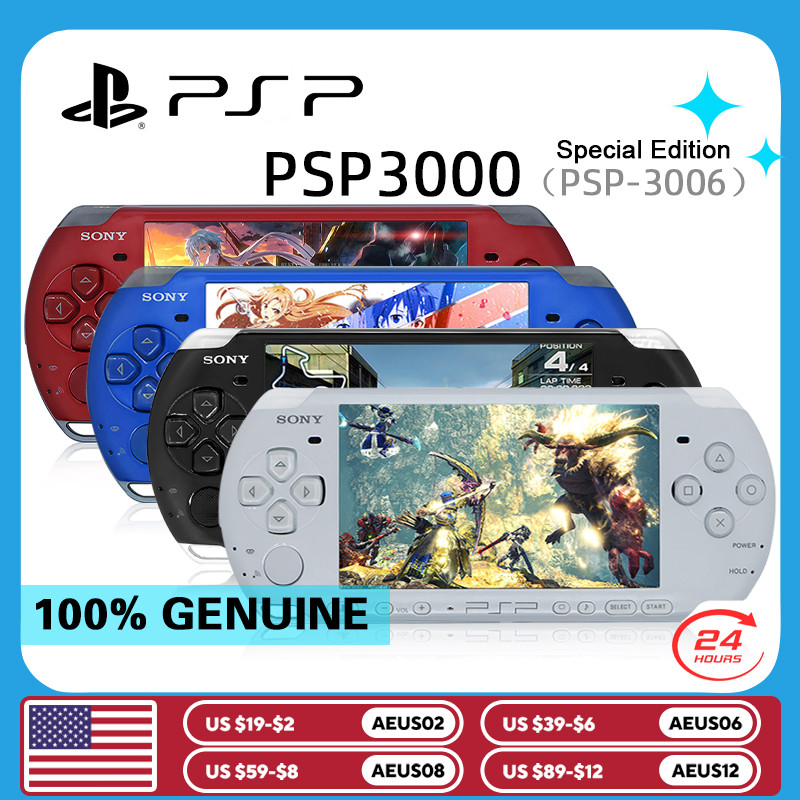 Original Sony psp 3000 Handheld Game Console (PSP-3006) PlayStation PSP3000 Game Console+(Free Games