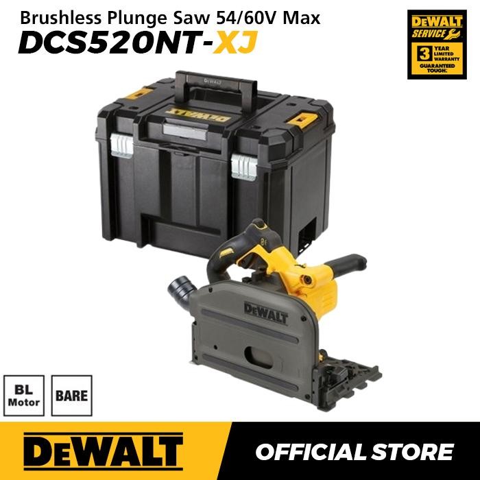 Dewalt Brushless Plunge Saw 165mm 54/60V Max DCS520NT-XJ (Unit Only)