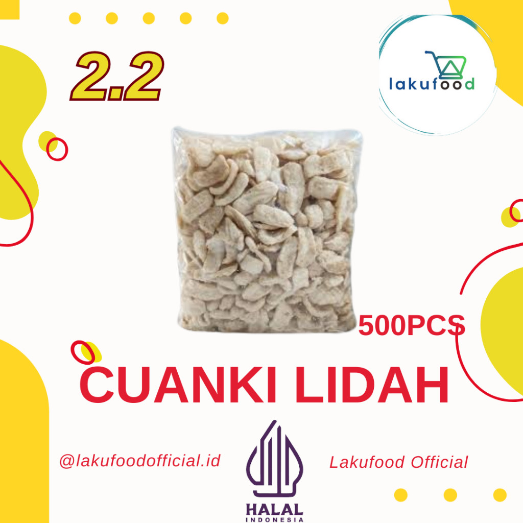 

CUANKI LIDAH 1 BALL ISI 500 LAKUFOOD