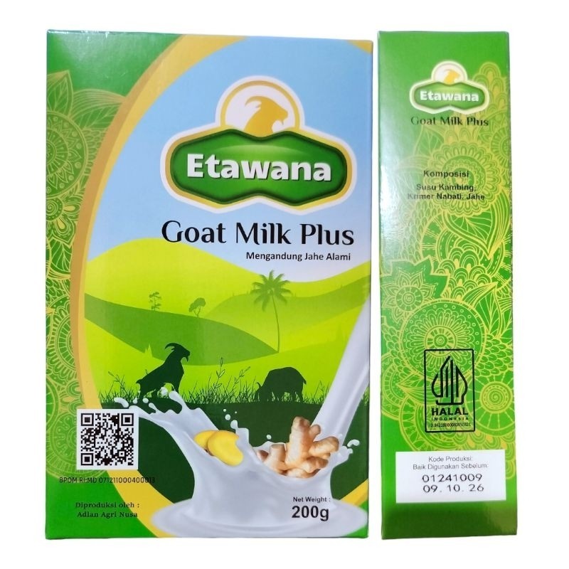 

SUSU KAMBING ETAWANA PLUS JAHE 1 BOX ISI 200GR ORIGINAL