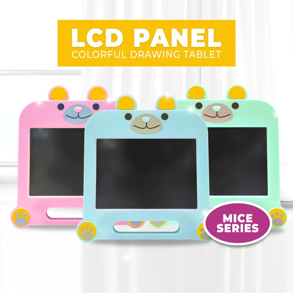 

LCD Writing Tablet Colourful With Drawing Pen Papan Tulis Digital / Papan Tulis Anak Edukasi Anak Motif Hewan