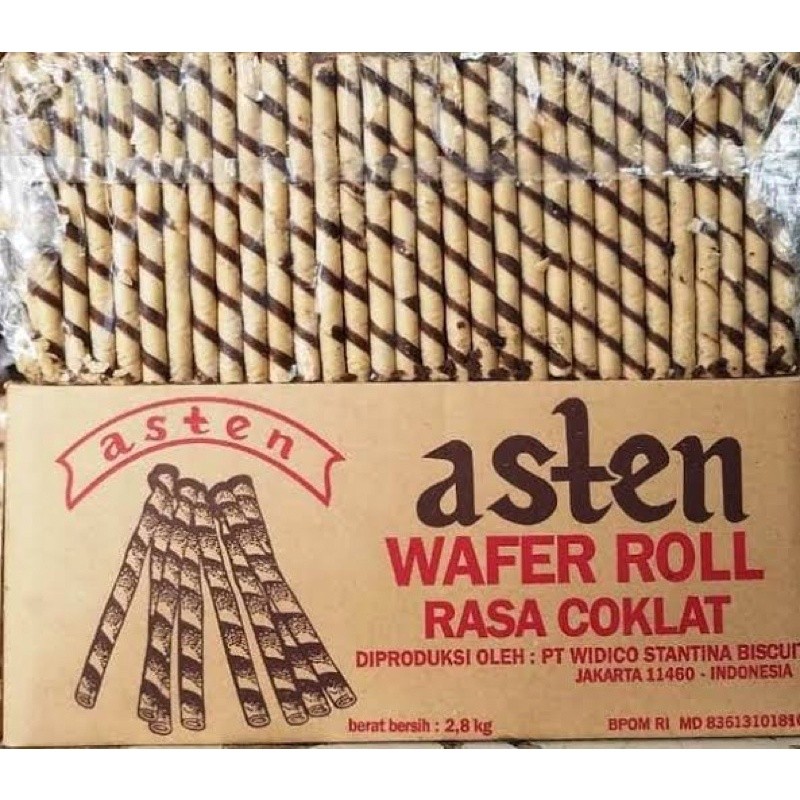 

WAFER ROLL (ASTEN COKLAT) ASTOR COKLAT 500gr