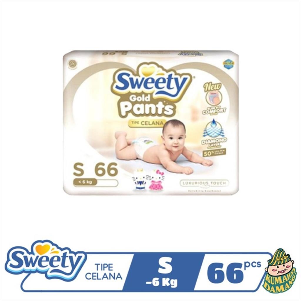 Sweety Gold Pants Popok Bayi S 66