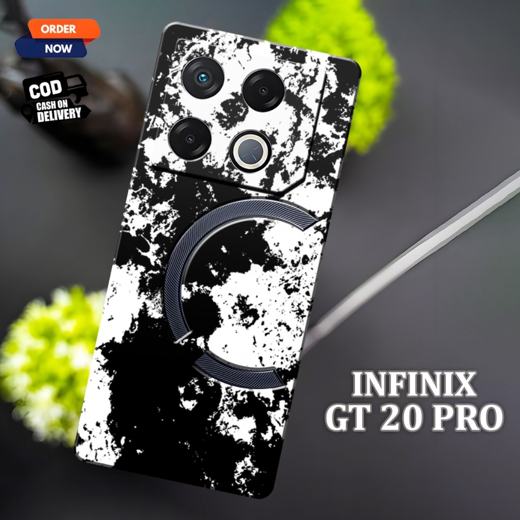Softcase Infinix GT 20 Pro Terbaru Case Infinix Motif Abstrak Hitam Putih Case Pelindung HP Infinix 