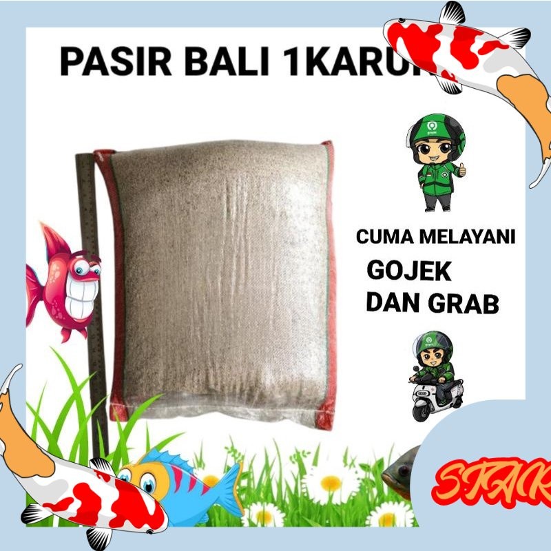 pasir aquarium pasir bali 1 sak 1 karung 1 sak ojol