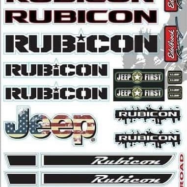 Stiker/sticker decal RC Jeep Rubicon