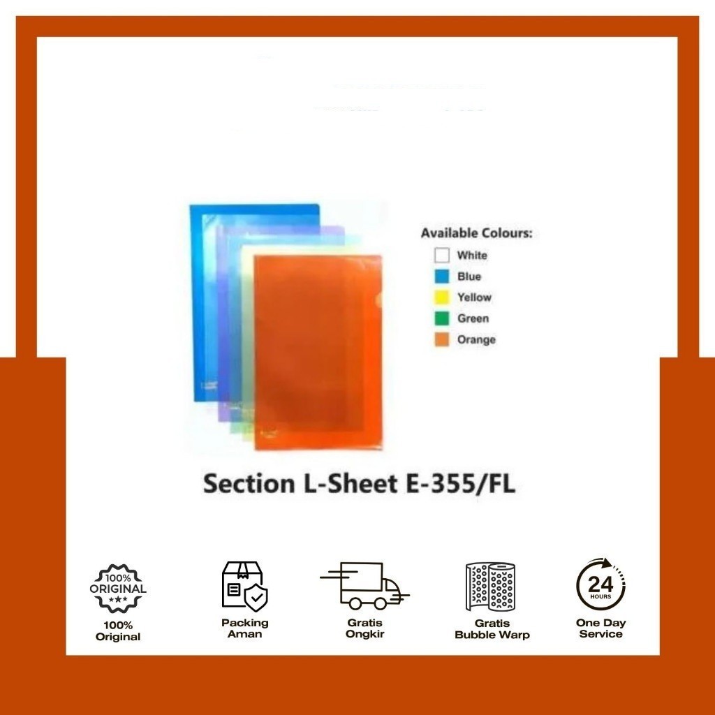 

V-TEC MAP SECTION L SHEET E-355 FOLIO WARNA CAMPUR PER PCS