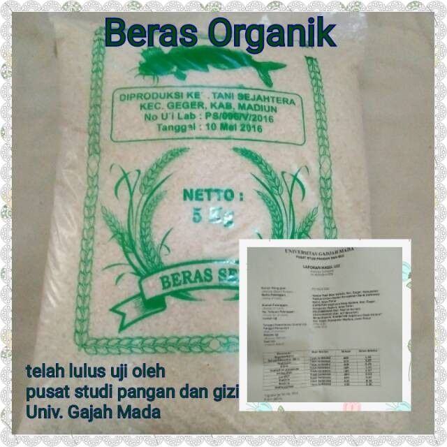 

Beras organik menthik 5kg