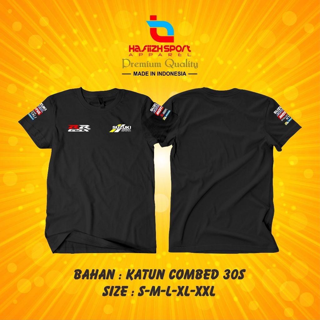 KAOS BAJU MOTOR SUZUKI GSX RR / KAOS SUZUKI ECSTAR GSX R BAHAN PREMIUM