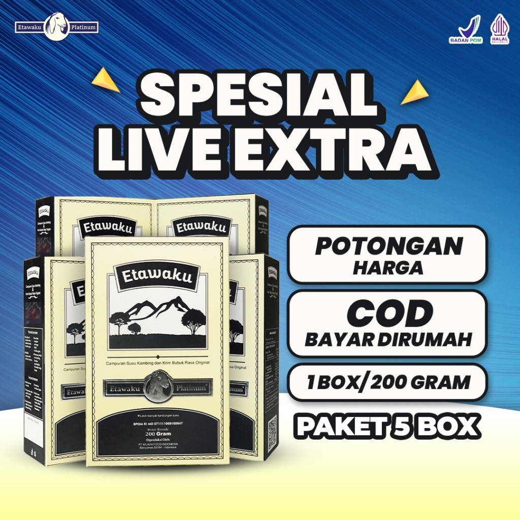 

11.11 Paket 5 Box Etawaku Platinum Original Isi 200gram Per Box