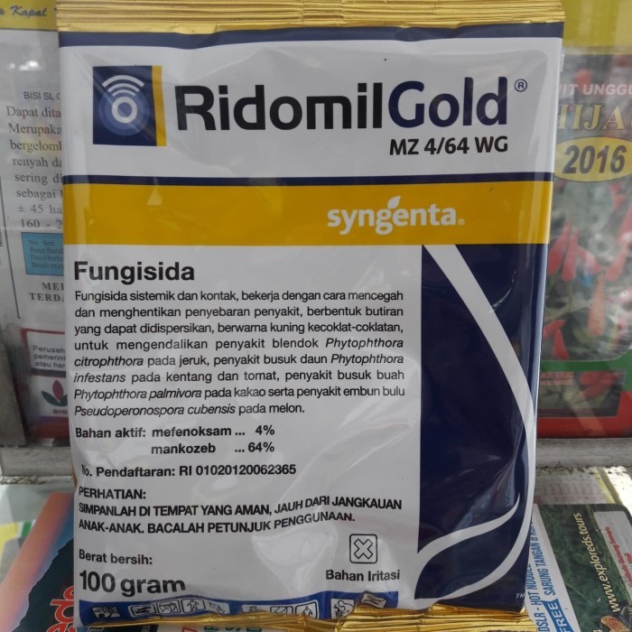 Fungisida Ridomil Gold MZ 4/64WG 100 gr Asli 100% ORIGINAL PRODUCT Obat Pembasmi Jamur Tanaman