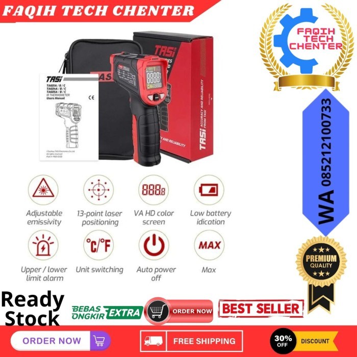 

Infrared Thermometer -50c-880c TA601C TASI IR Gun Termometer TA 601C