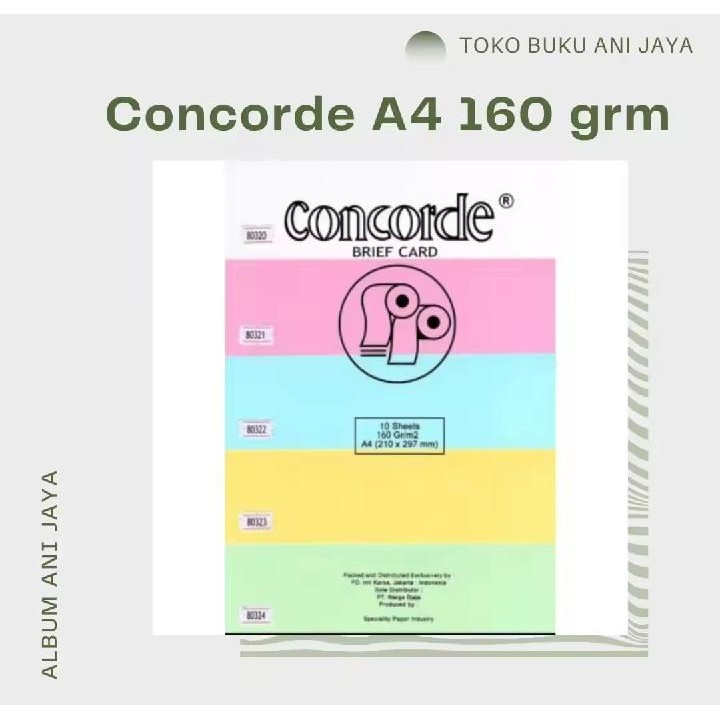 

KERTAS CONCORDE A4 160 GRAM WARNA RANDOM (PER PAK)